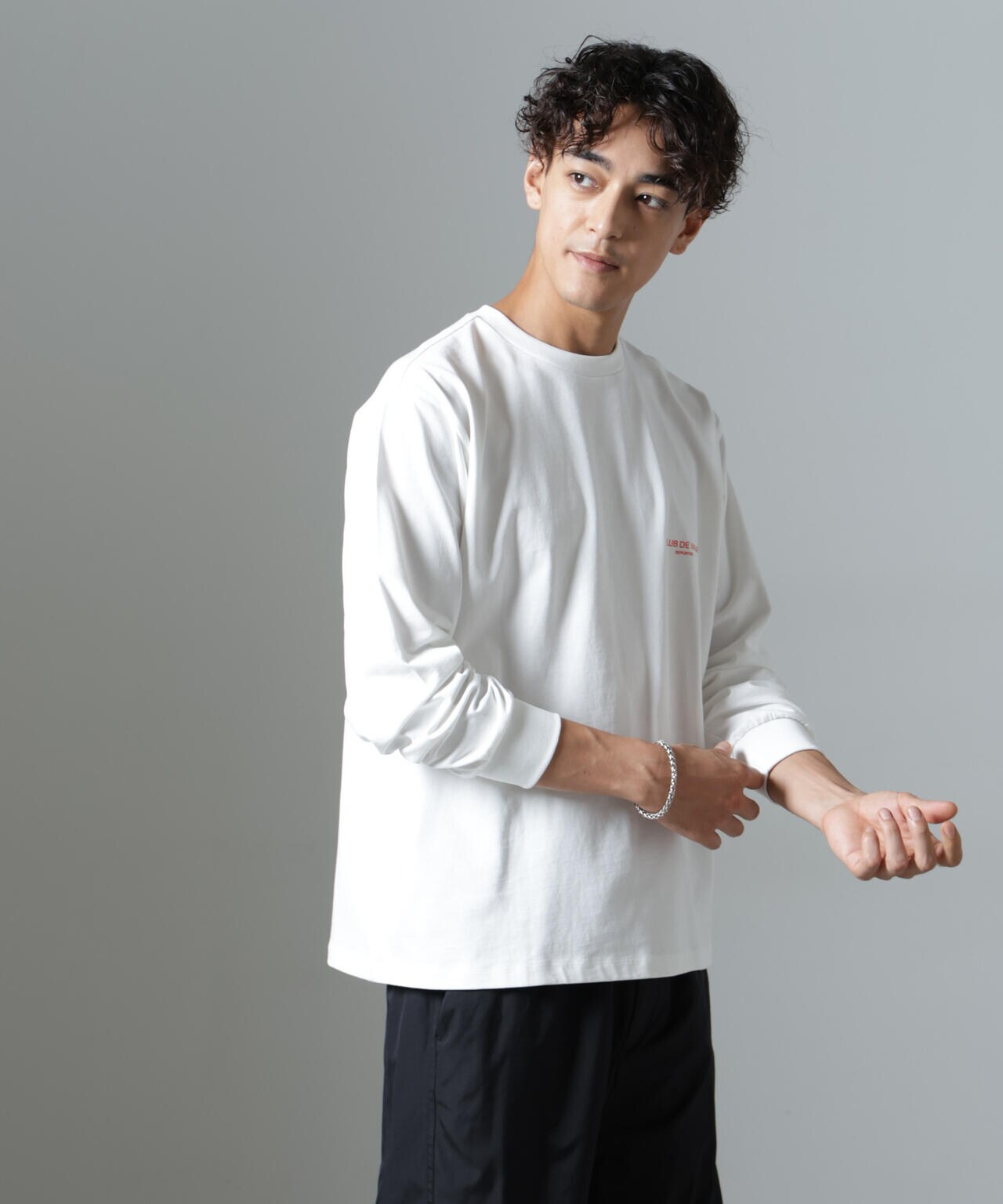 「NJ/CLUB」PARKSTOCK プリントロングスリーブTシャツ 6684223222