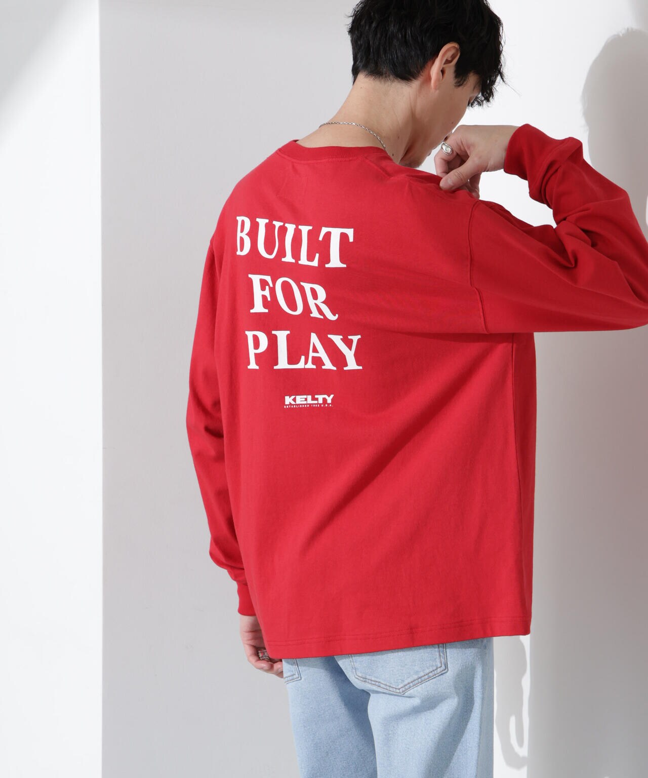 「KELTY×NANO universe」USAコットン天竺Tシャツ長袖 6684223244