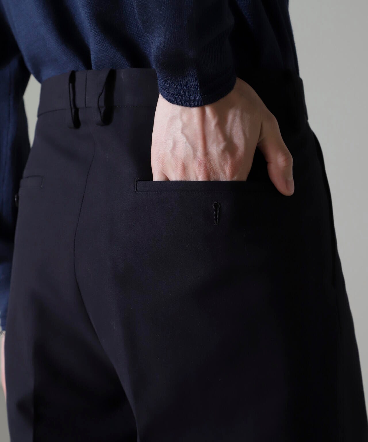 コットンダブルクロステーパークロップドパンツ 6684227215