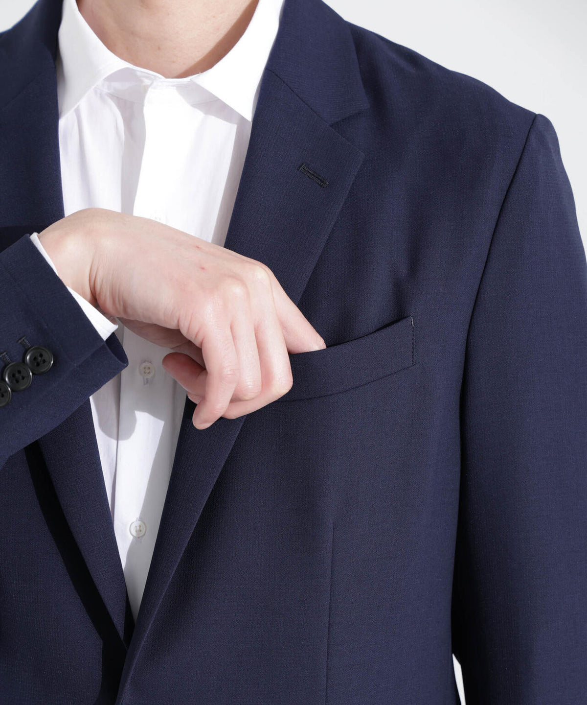 「N JACKET PREMIUM」強撚ピケストレッチジャケット(セットアップ可) 6685117201