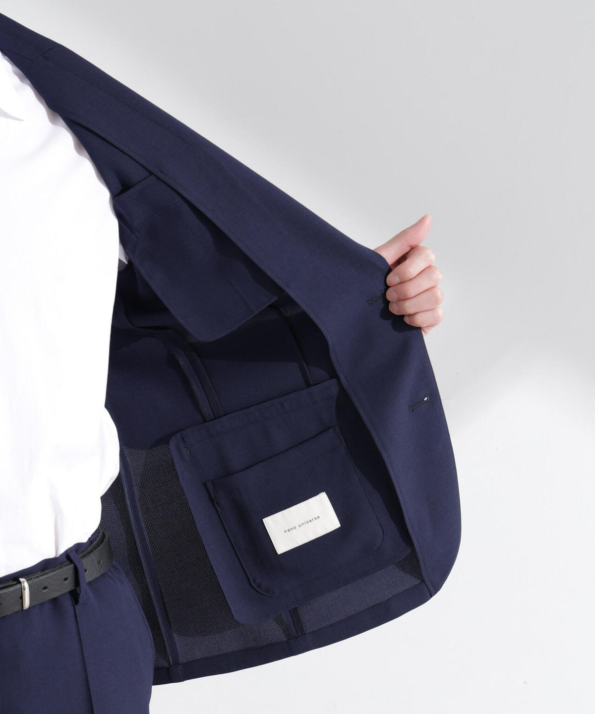 「N JACKET PREMIUM」強撚ピケストレッチジャケット(セットアップ可) 6685117201