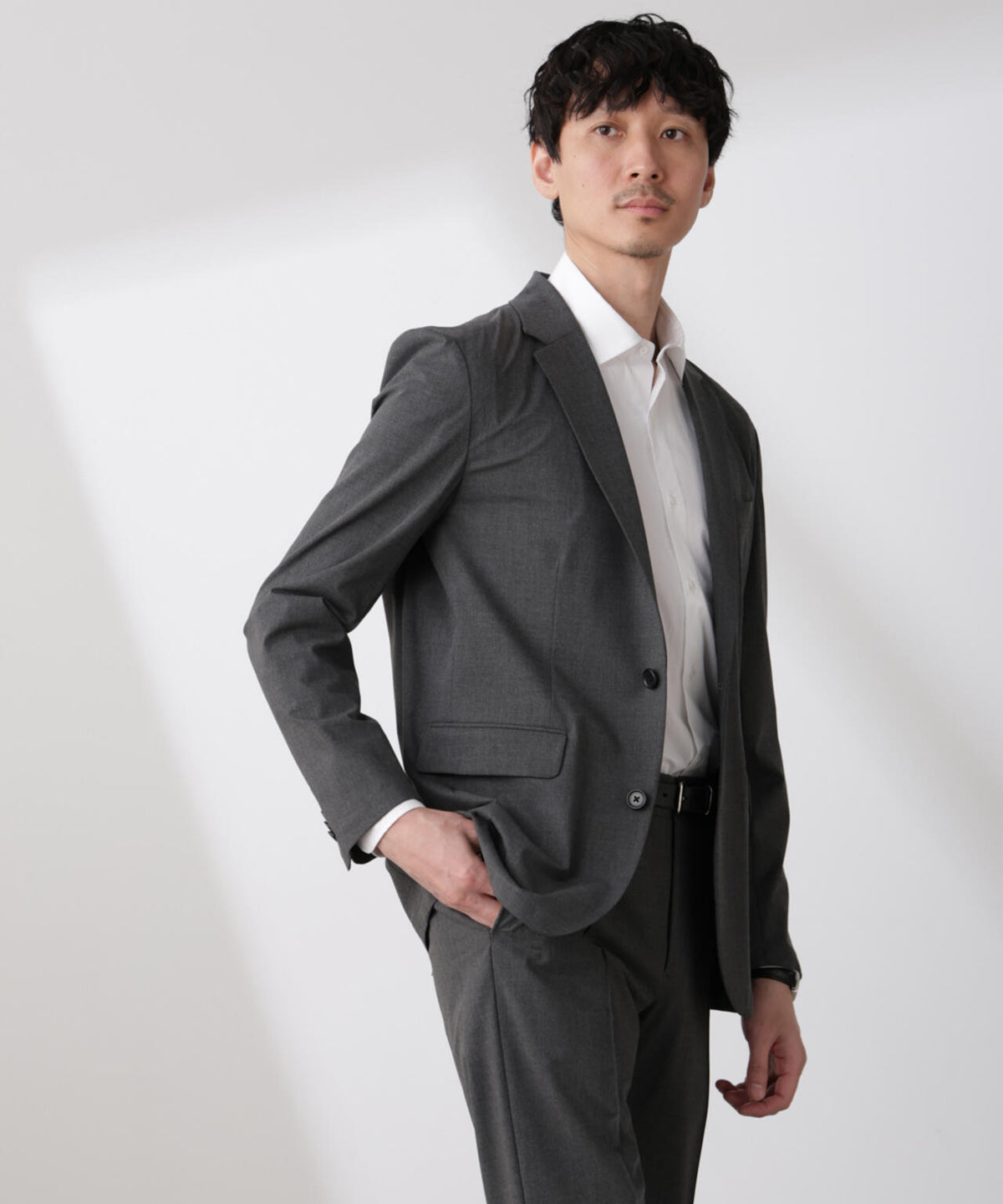 「N JACKET BASIC」トロピカルストレッチジャケット(セットアップ可) 6685117202