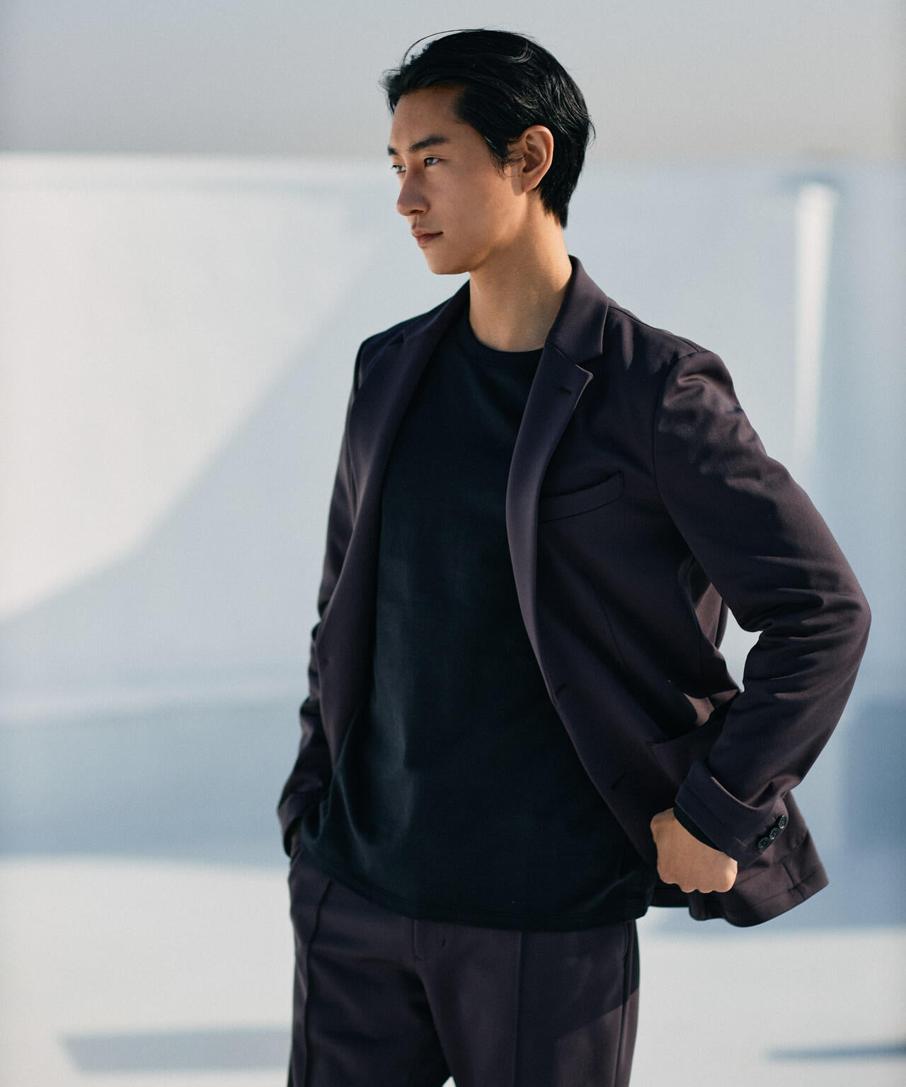 「N JACKET BASIC」TEXBRID(R)ポンチストレッチジャケット(セットアップ可) 6685117203