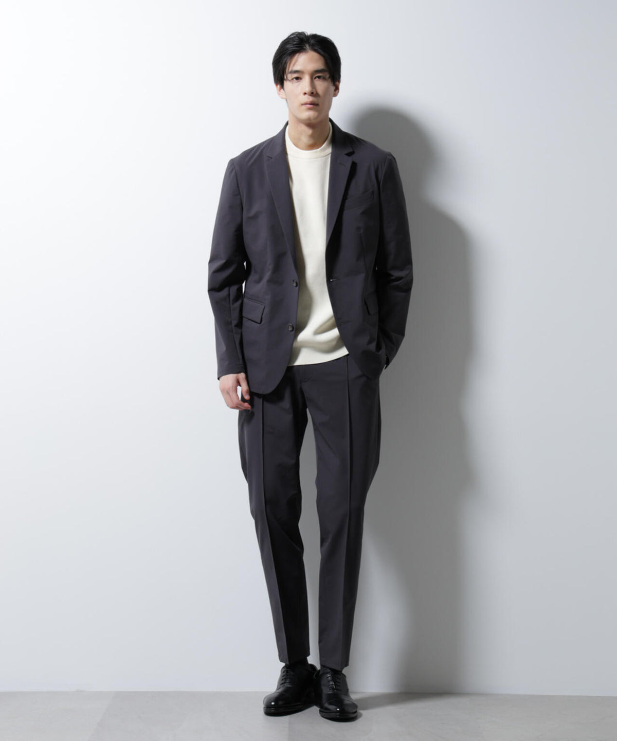 「N JACKET BASIC」ダントツオチール防汚テックストレッチジャケット(セットアップ可) 6685117205