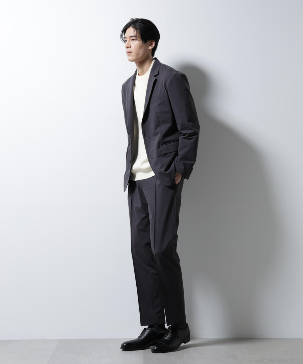 「N JACKET BASIC」ダントツオチール防汚テックストレッチジャケット(セットアップ可) 6685117205