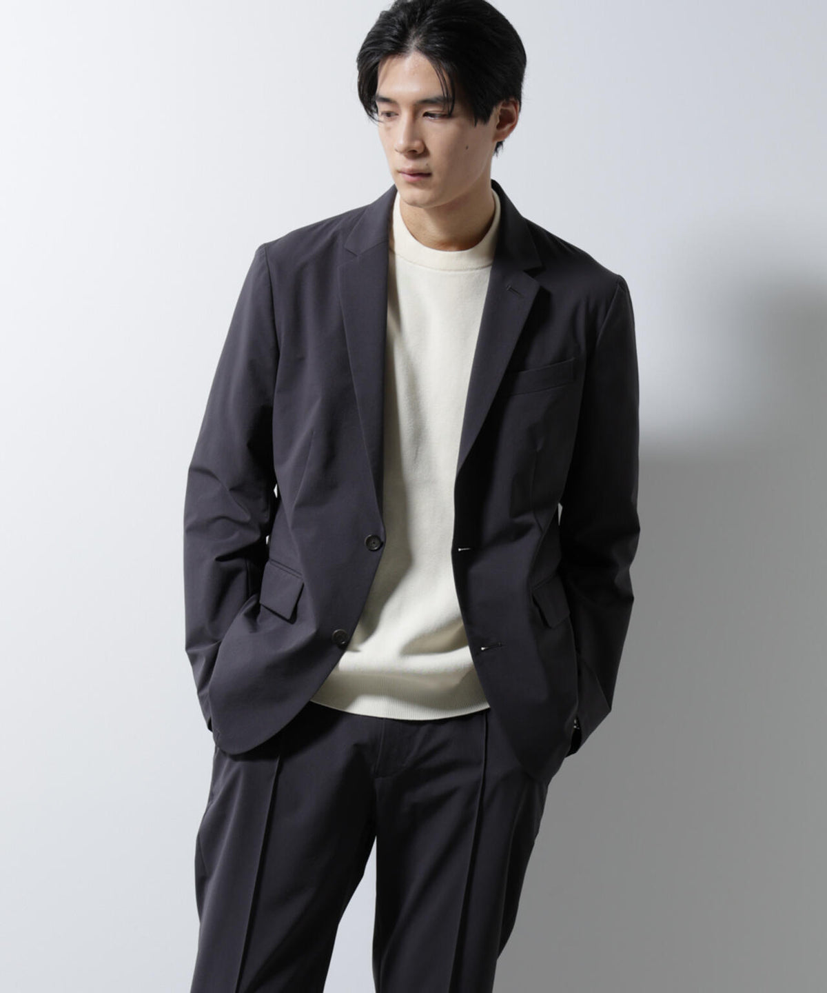 「N JACKET BASIC」ダントツオチール防汚テックストレッチジャケット(セットアップ可) 6685117205