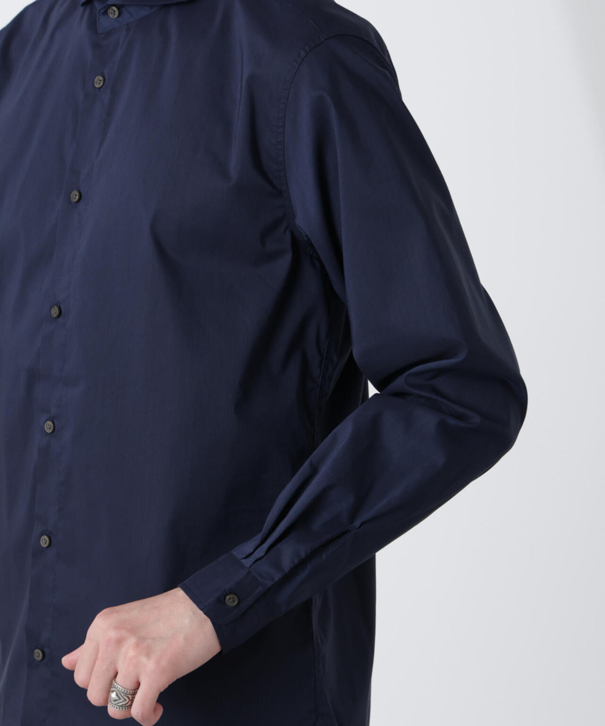 「ICE FLOW LINEN」カッタウェイシャツ 長袖 6685120207