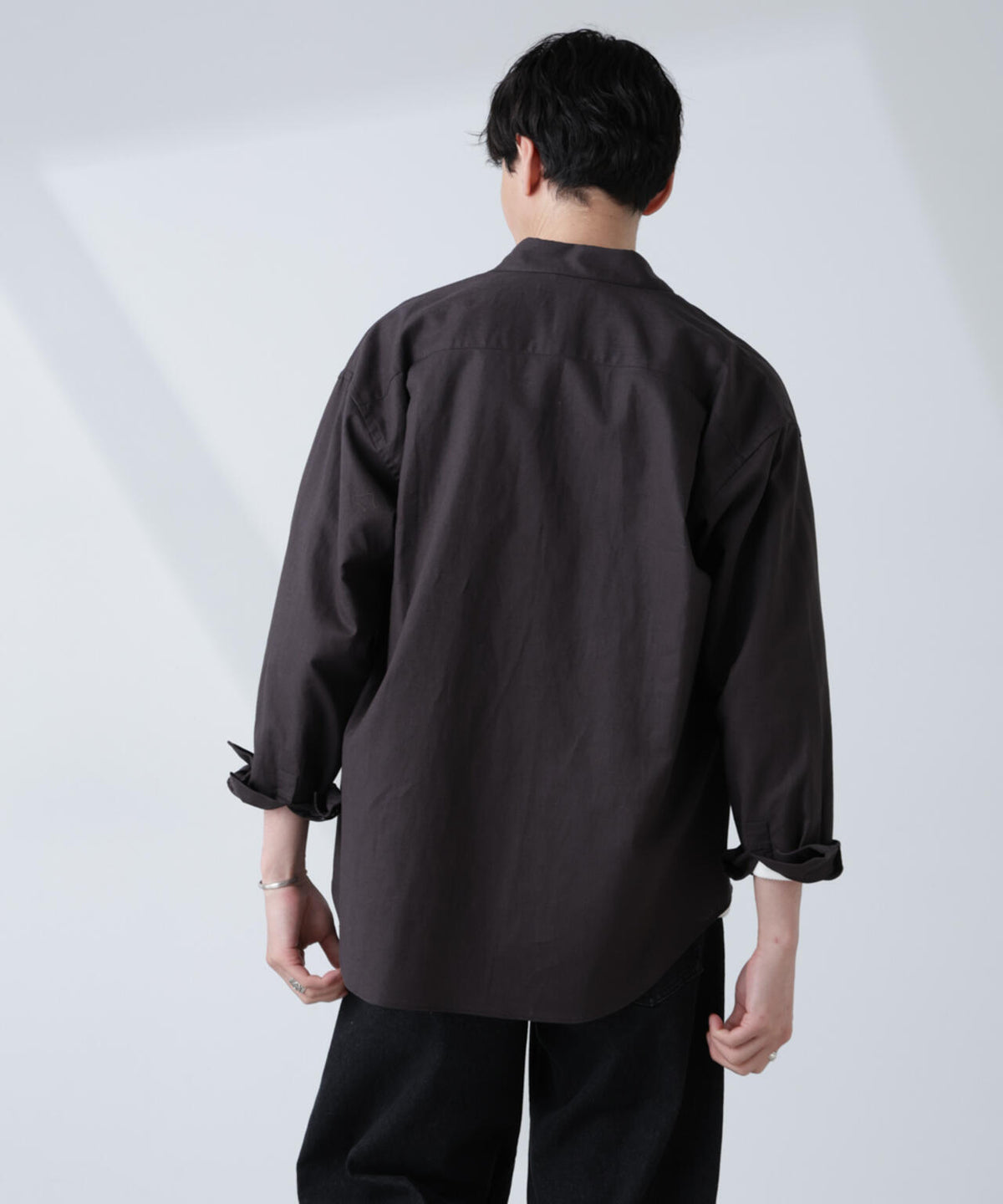 「BELGIUM LINEN FABRICS」リネンコットンレギュラーシャツ 6685120218