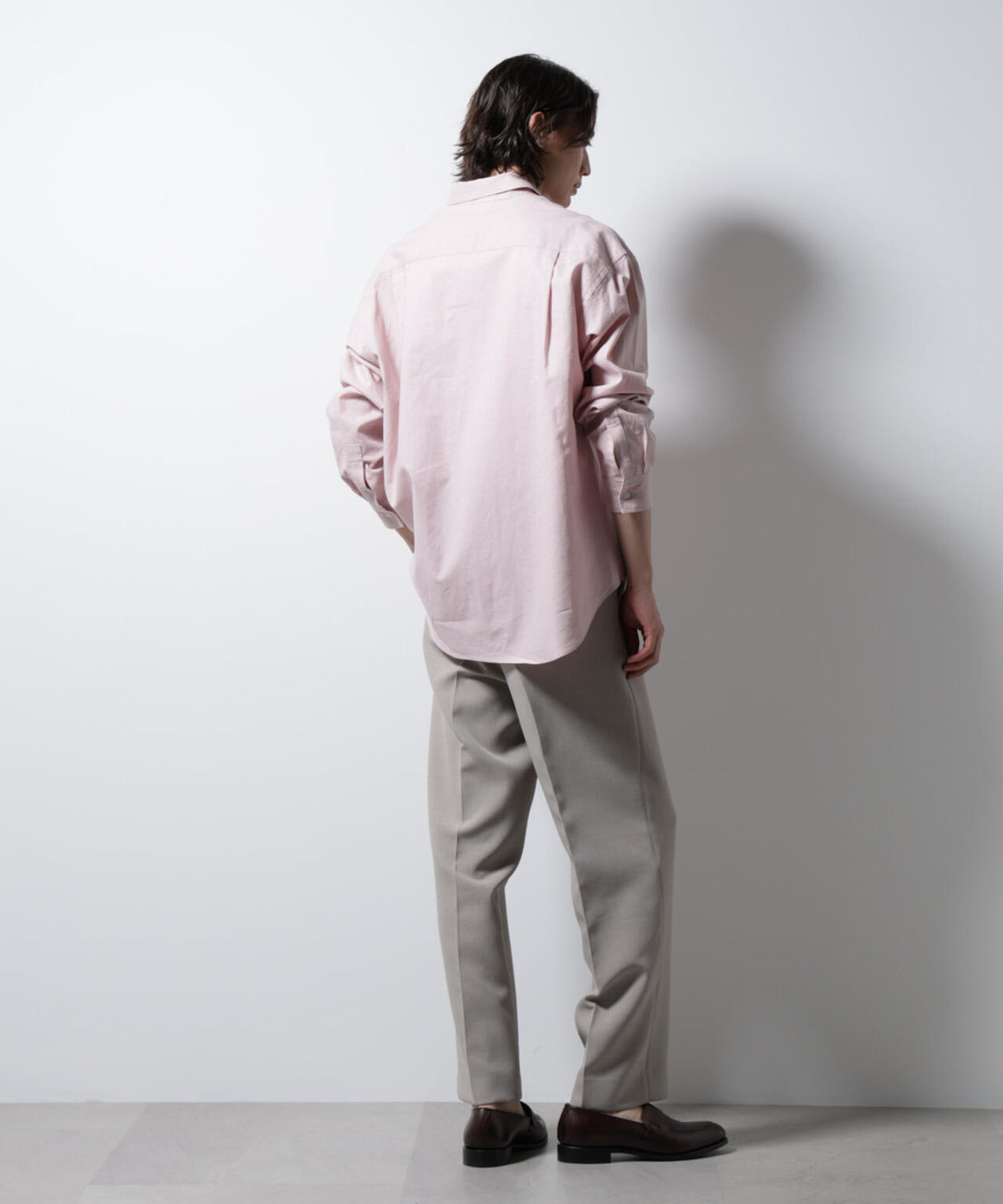 「BELGIUM LINEN FABRICS」リネンコットンレギュラーシャツ 6685120218