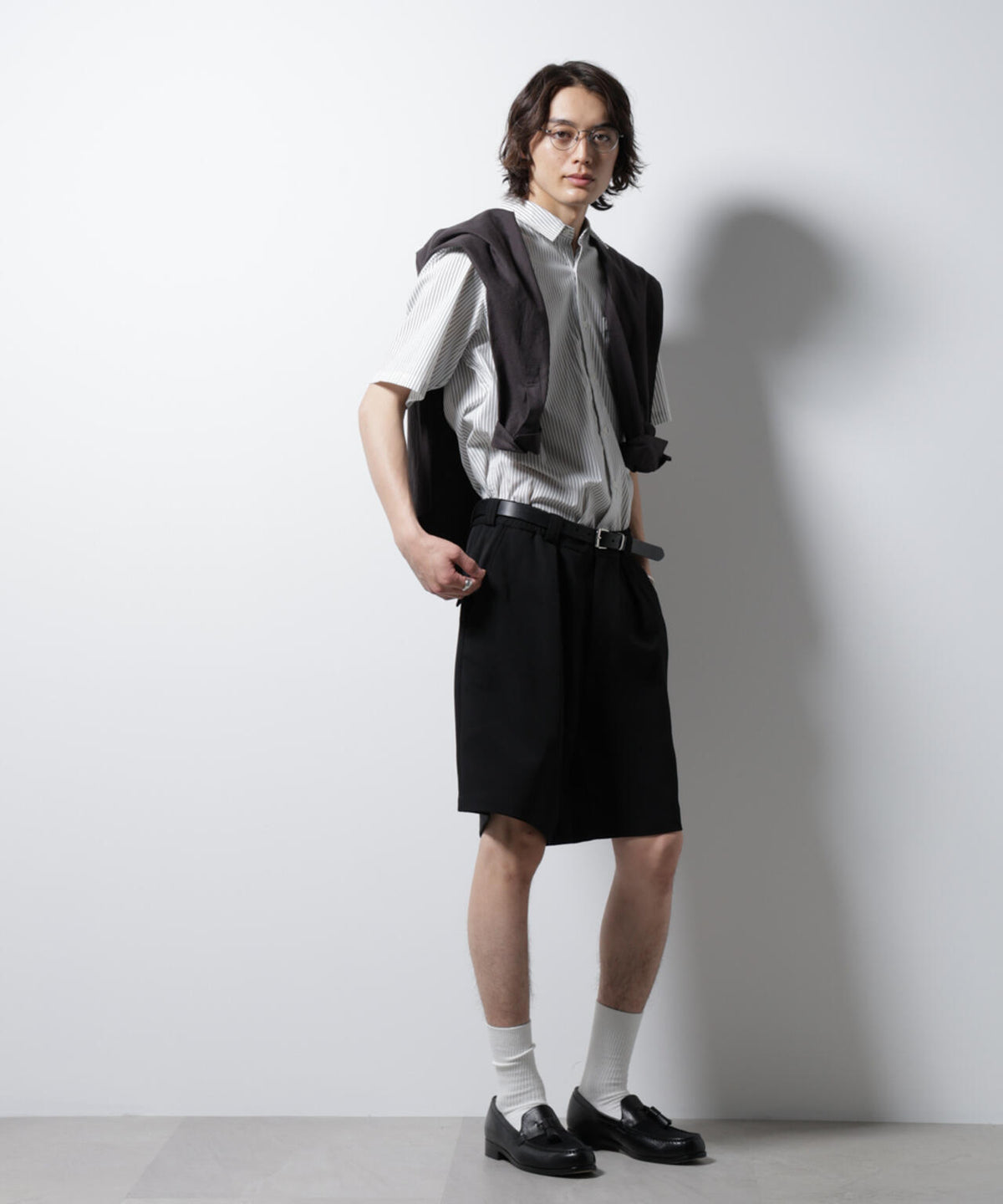 「ICE FLOW LINEN」バリエーションシャツ 半袖 6685121201