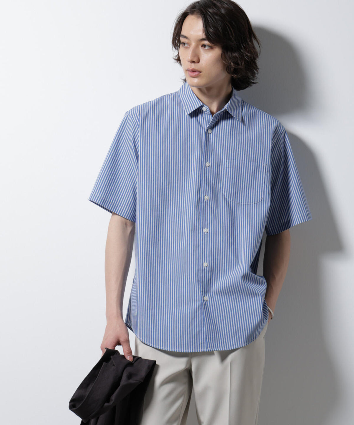 「ICE FLOW LINEN」バリエーションシャツ 半袖 6685121201