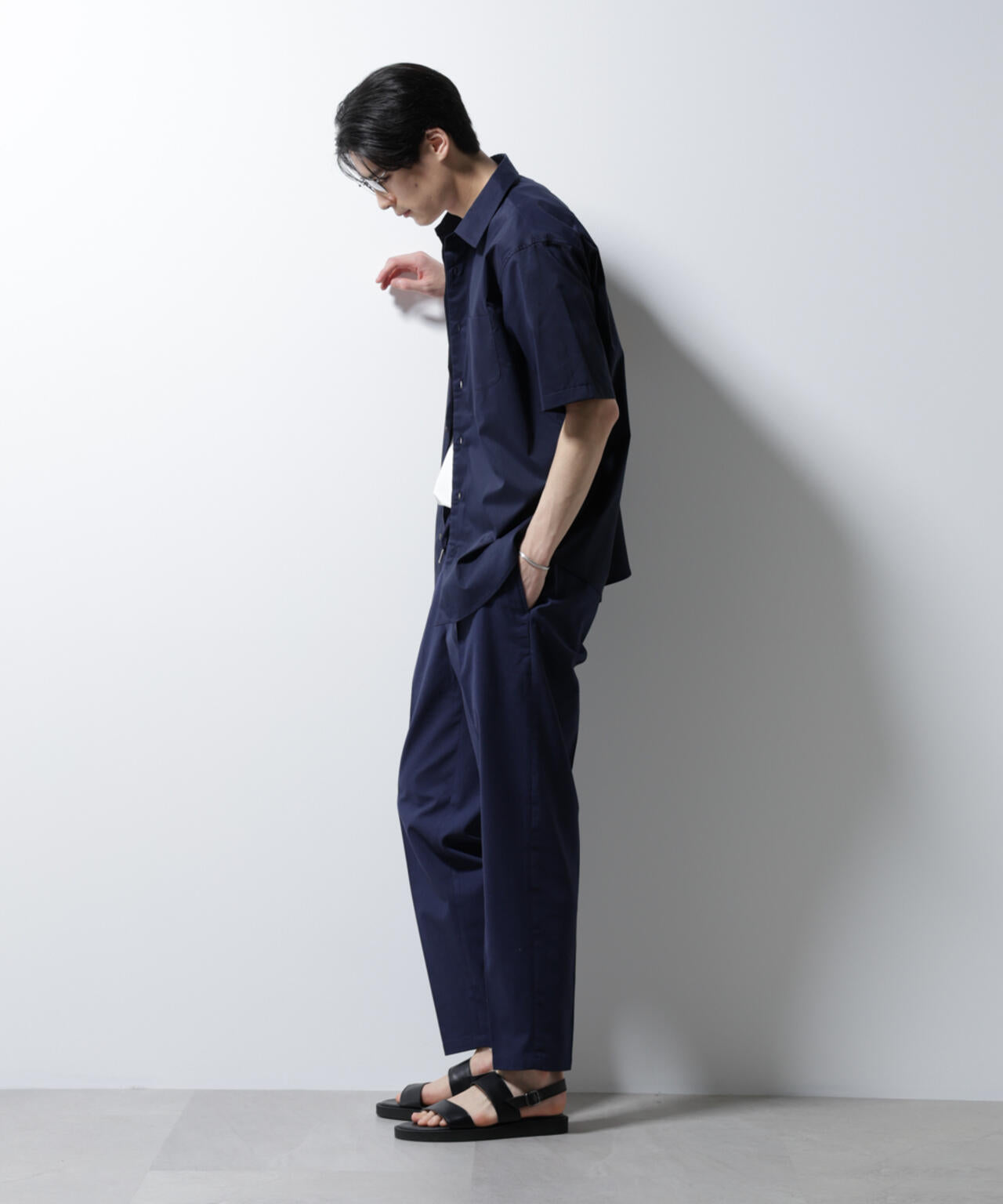 「ICE FLOW LINEN」レギュラーカラーシャツ 半袖 6685121202