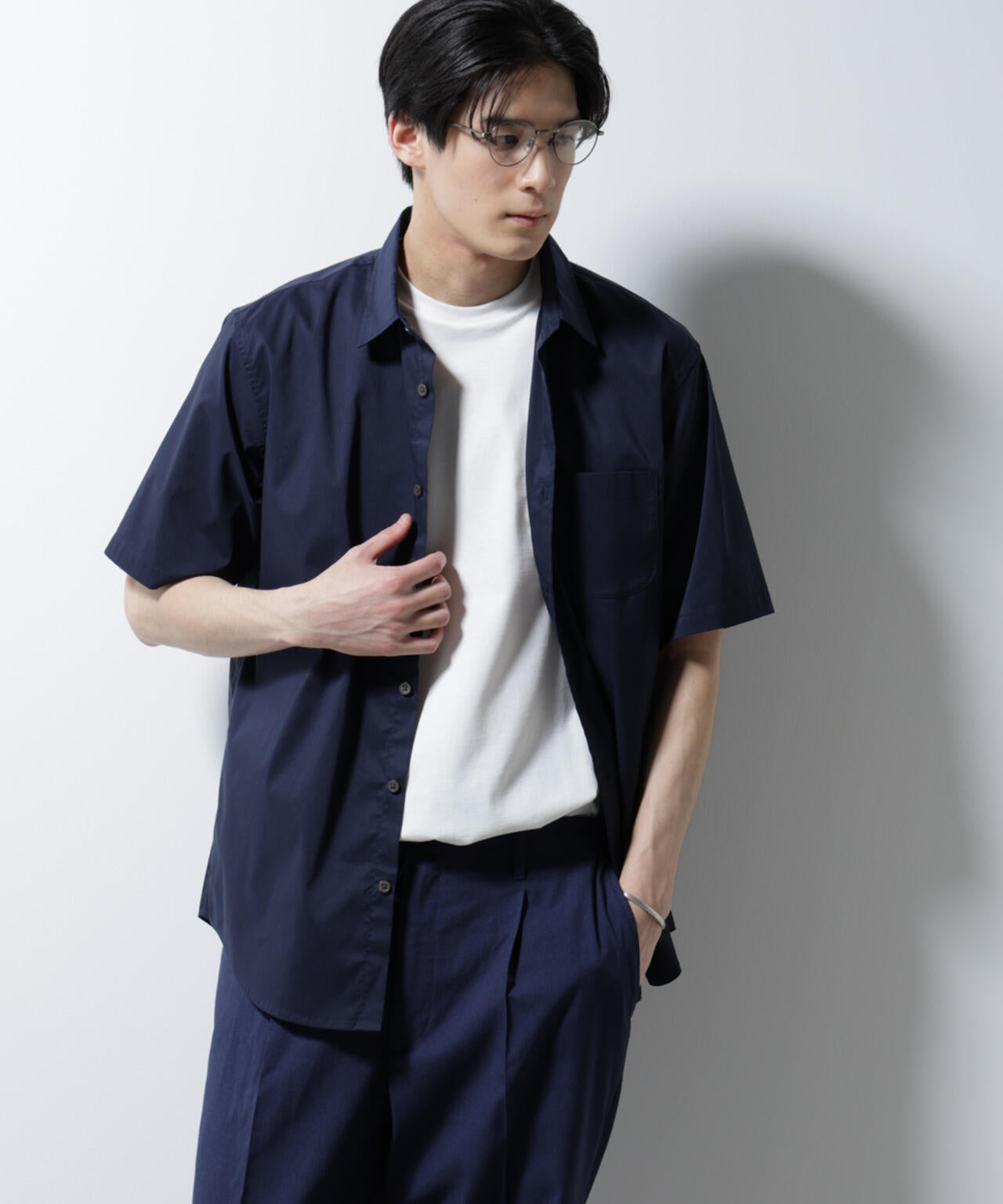 「ICE FLOW LINEN」レギュラーカラーシャツ 半袖 6685121202