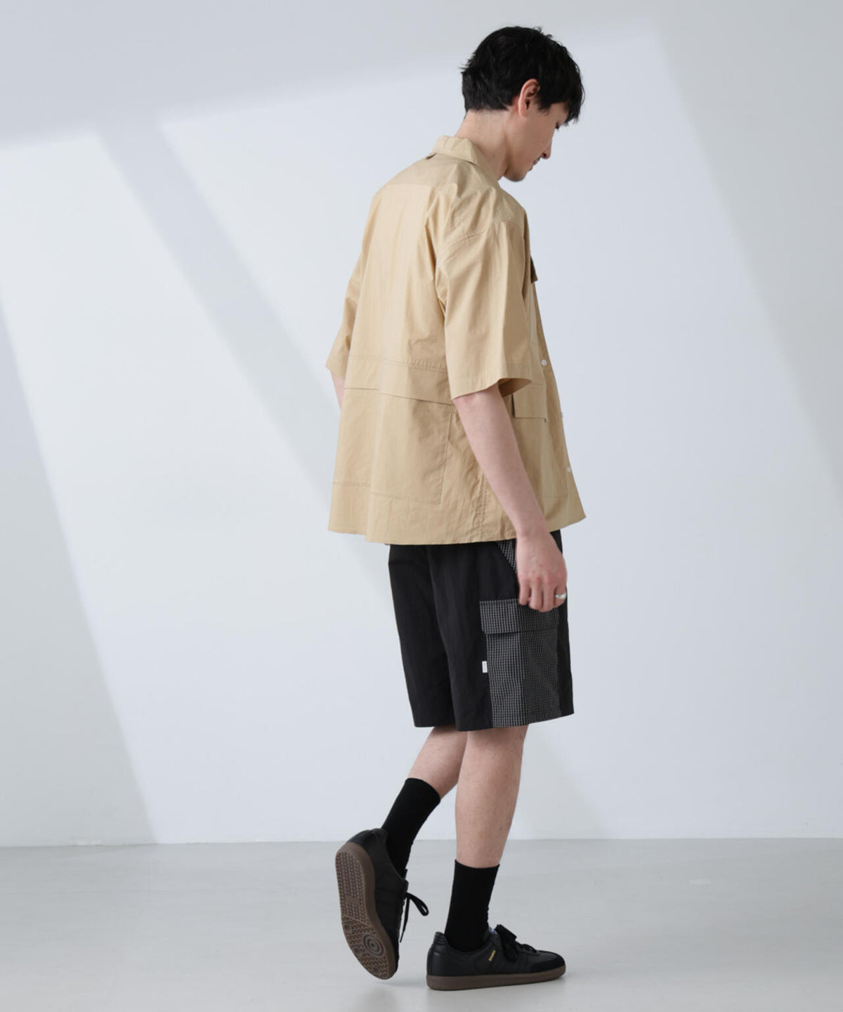 「NJ/CLUB」 ユーティリティマルチポケットシャツ 半袖 6685121207