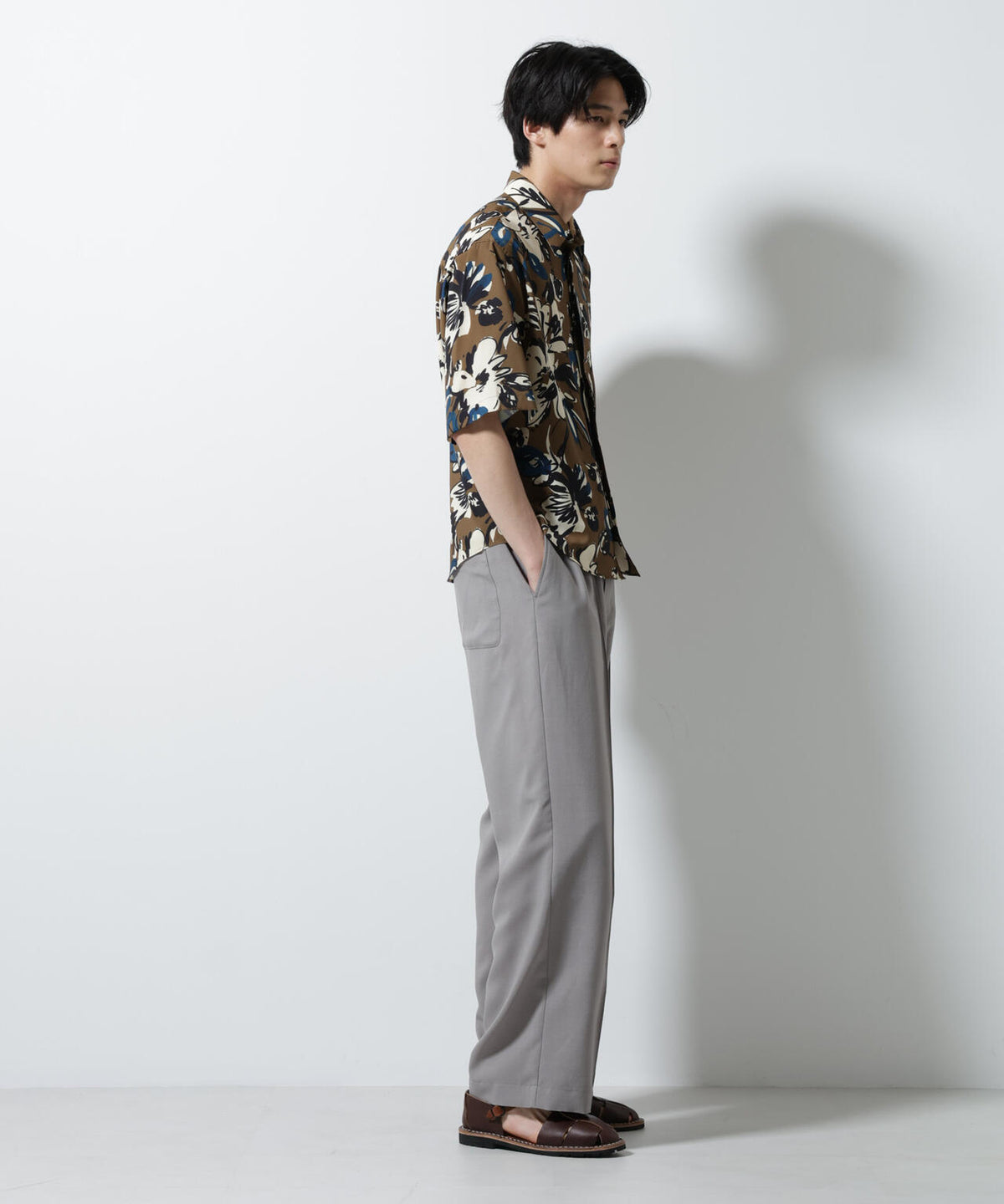 総柄プリントシャツ 6685121218
