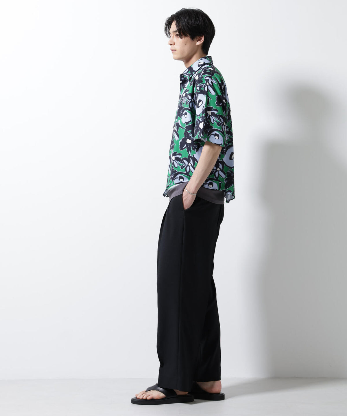 総柄プリントシャツ 6685121218