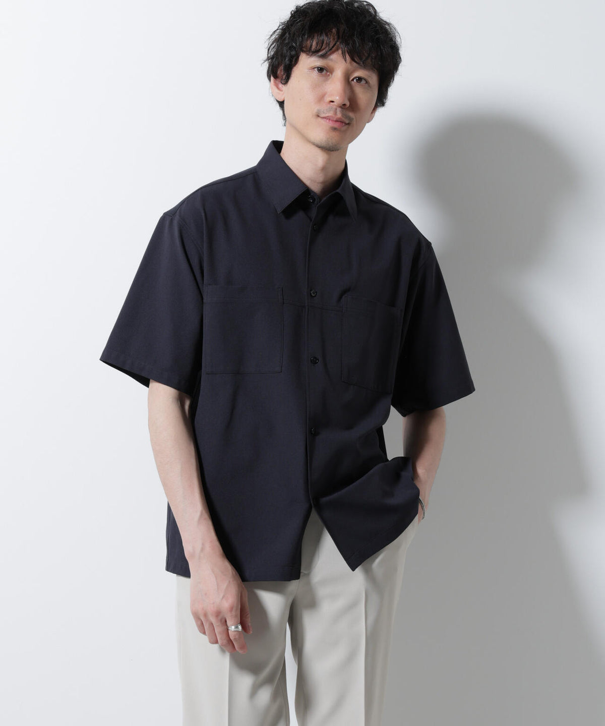 DotAir(R)ミニホールストレッチシャツ半袖/吸水速乾(セットアップ可) 6685121229