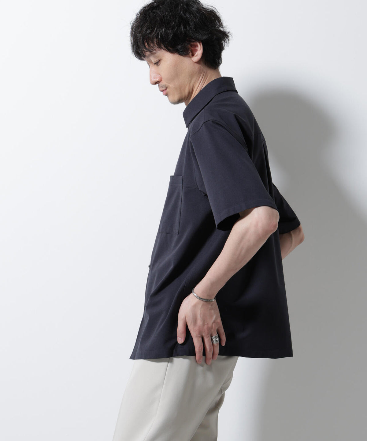 DotAir(R)ミニホールストレッチシャツ半袖/吸水速乾(セットアップ可) 6685121229