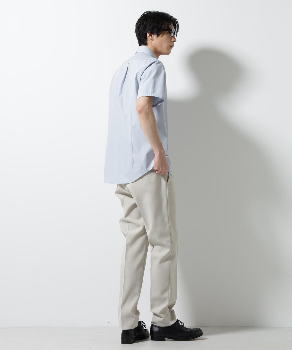 「N shirt」 速乾 セミワイドカラーシャツ半袖 6685121230
