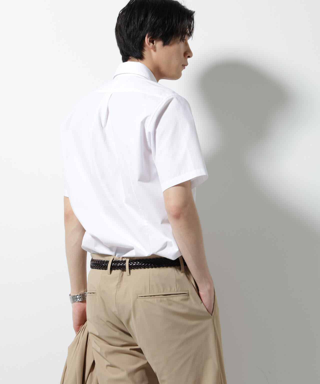「N shirt」 速乾 セミワイドカラーシャツ半袖 6685121230