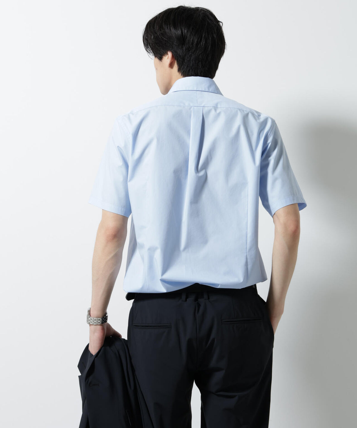 「N shirt」 速乾 ホリゾンタルカラーシャツ半袖 6685121231