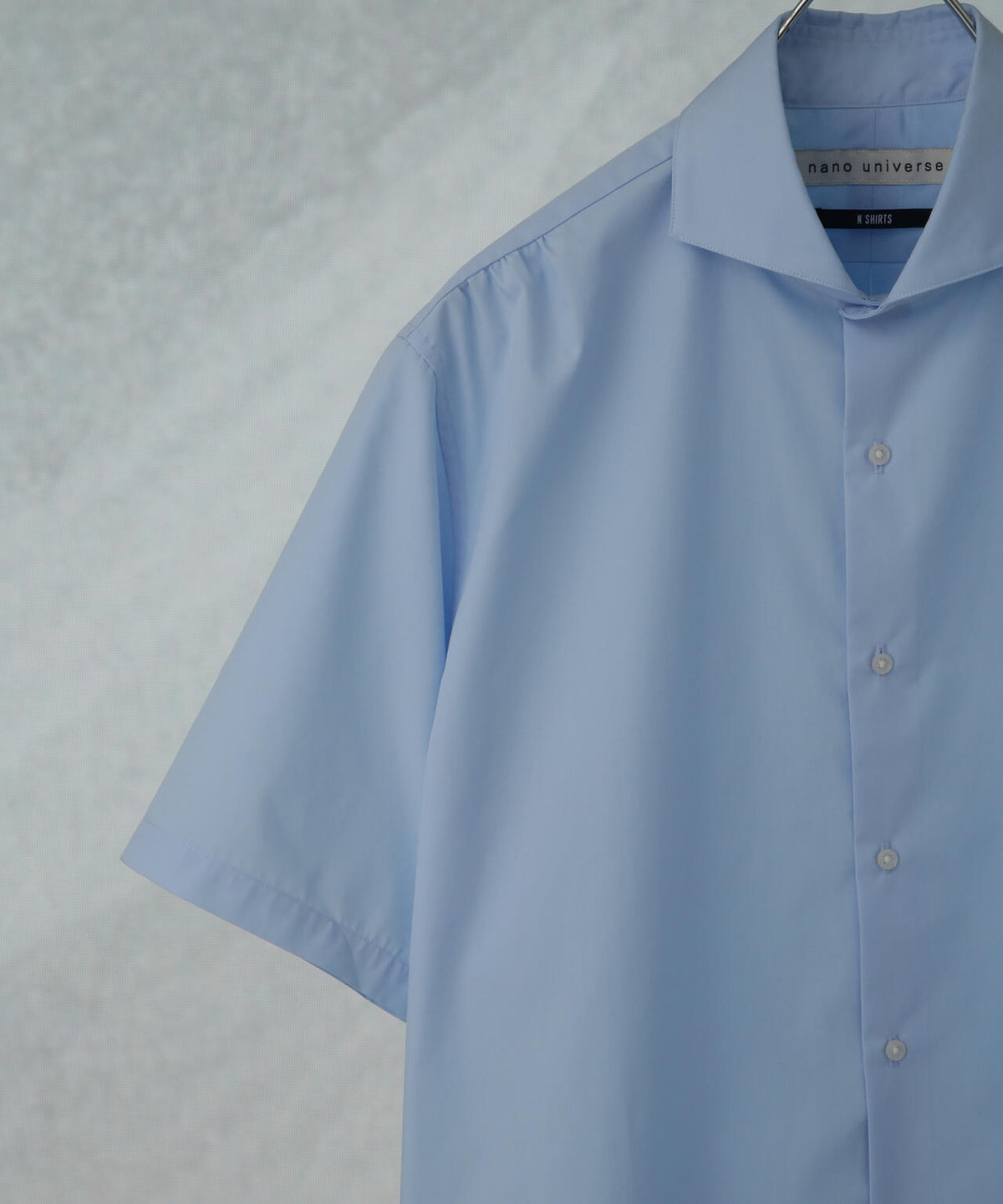 「N shirt」 速乾 ホリゾンタルカラーシャツ半袖 6685121231