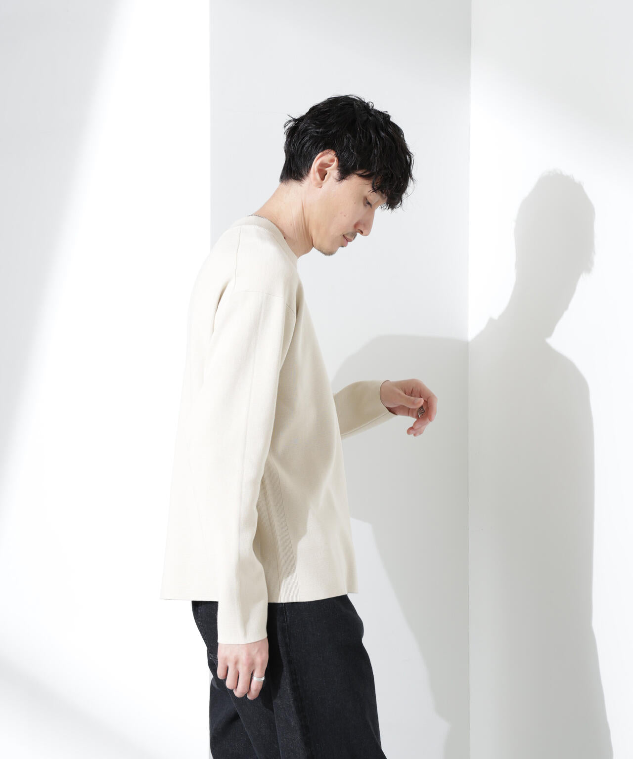 14ゲージミラノリブ ジャケTEE 長袖 (手洗い可能) 6685122211