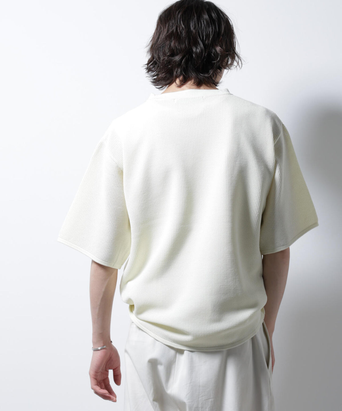 スポンディッシュ メッシュ クルーネックニットTEE 6685122219