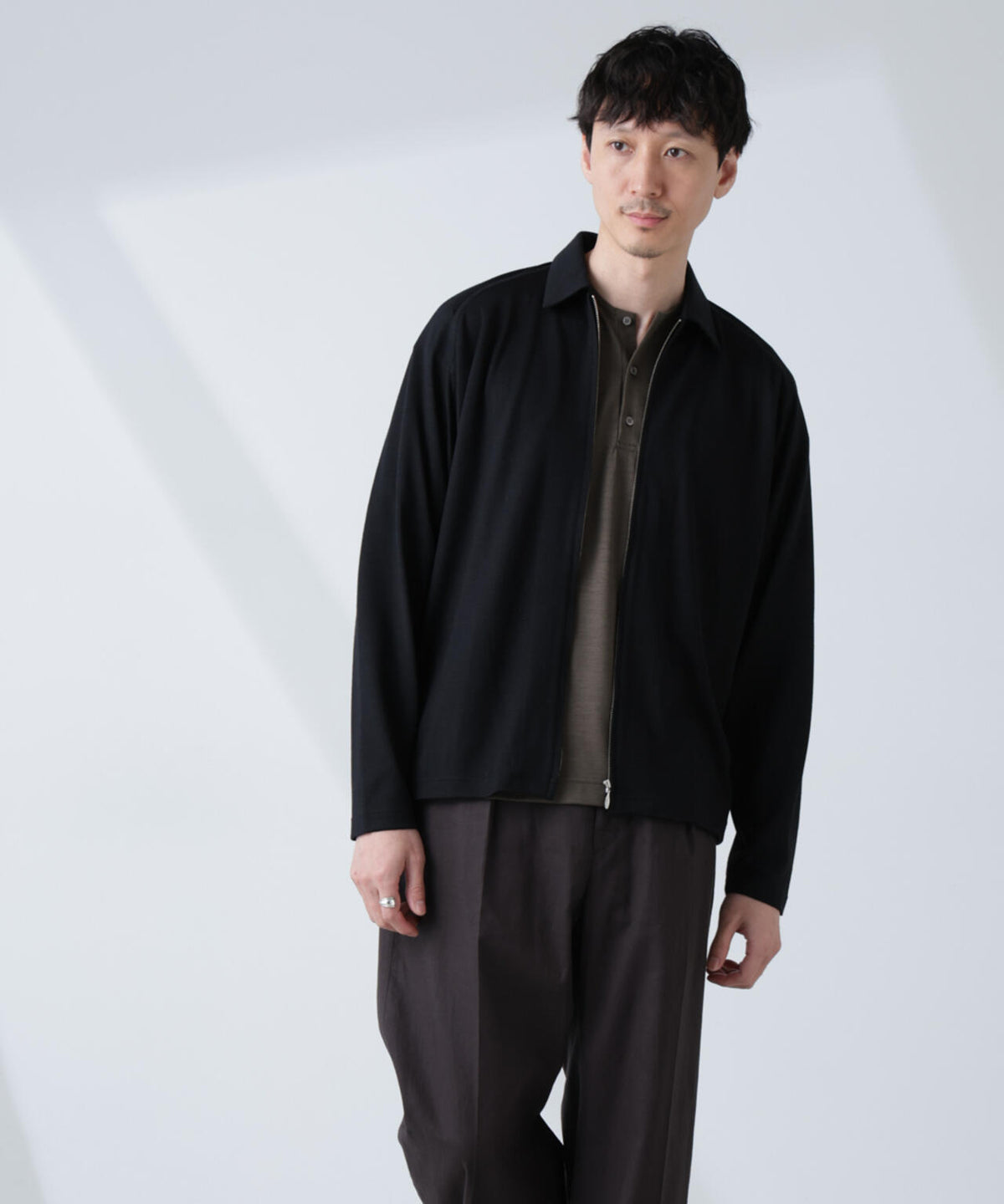 「ALL-DAYS COMFORT 100% WOOL」 ZIPプルオーバー 6685123222