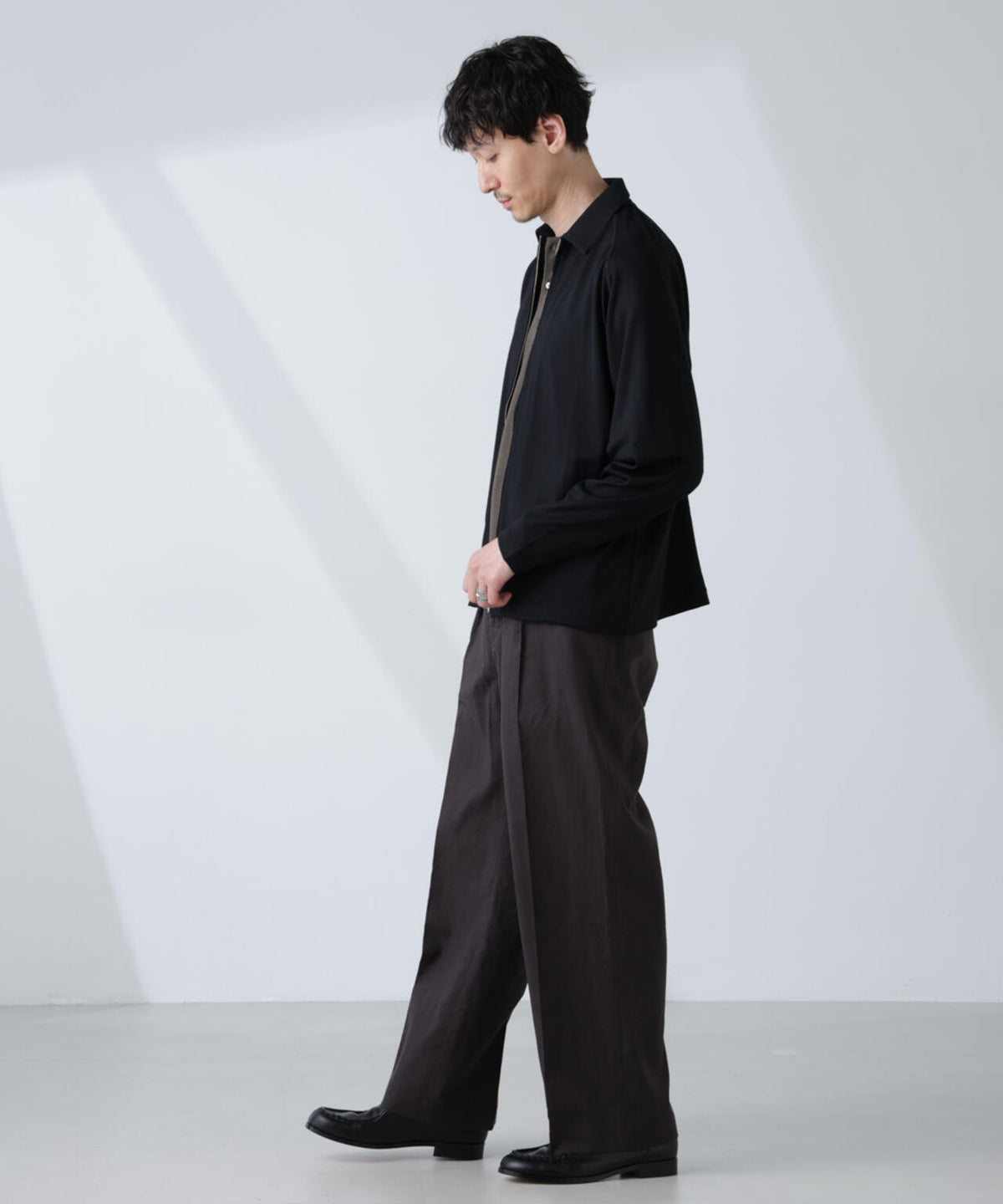 「ALL-DAYS COMFORT 100% WOOL」 ZIPプルオーバー 6685123222