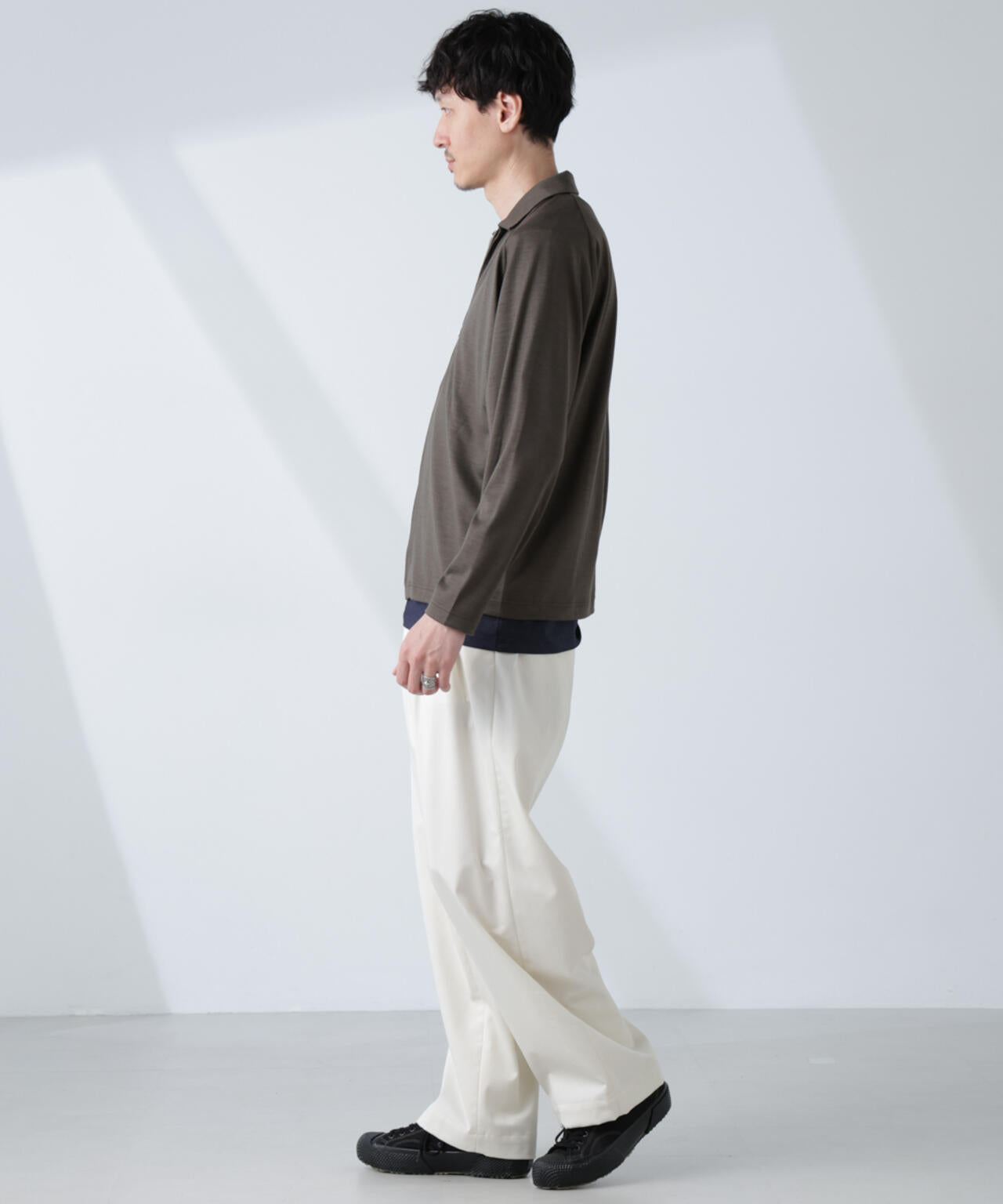「ALL-DAYS COMFORT 100% WOOL」 ZIPプルオーバー 6685123222