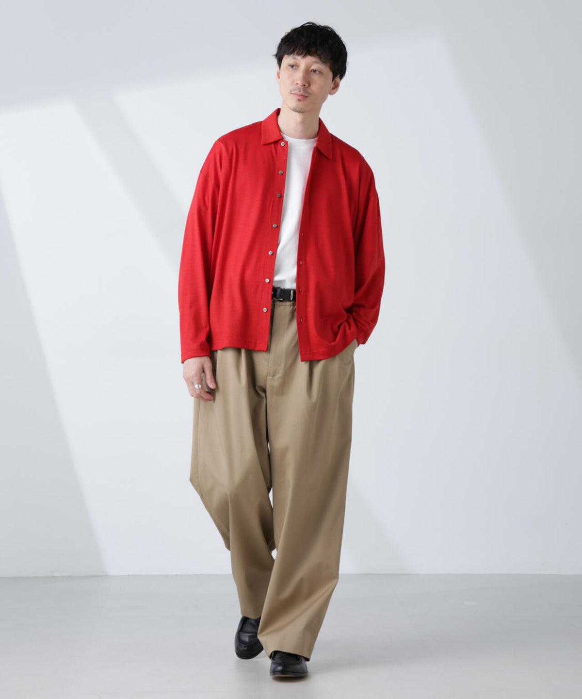 「ALL-DAYS COMFORT 100% WOOL」 シャツカーディガン 6685123223