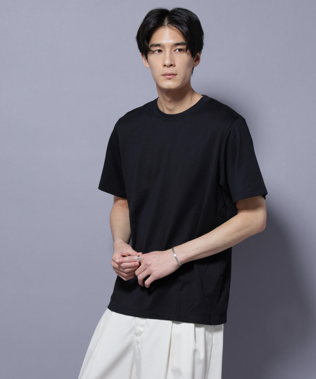 Anti Soaked(R) 汗染み防止 クルーネック レギュラーシルエットTシャツ 6685124202