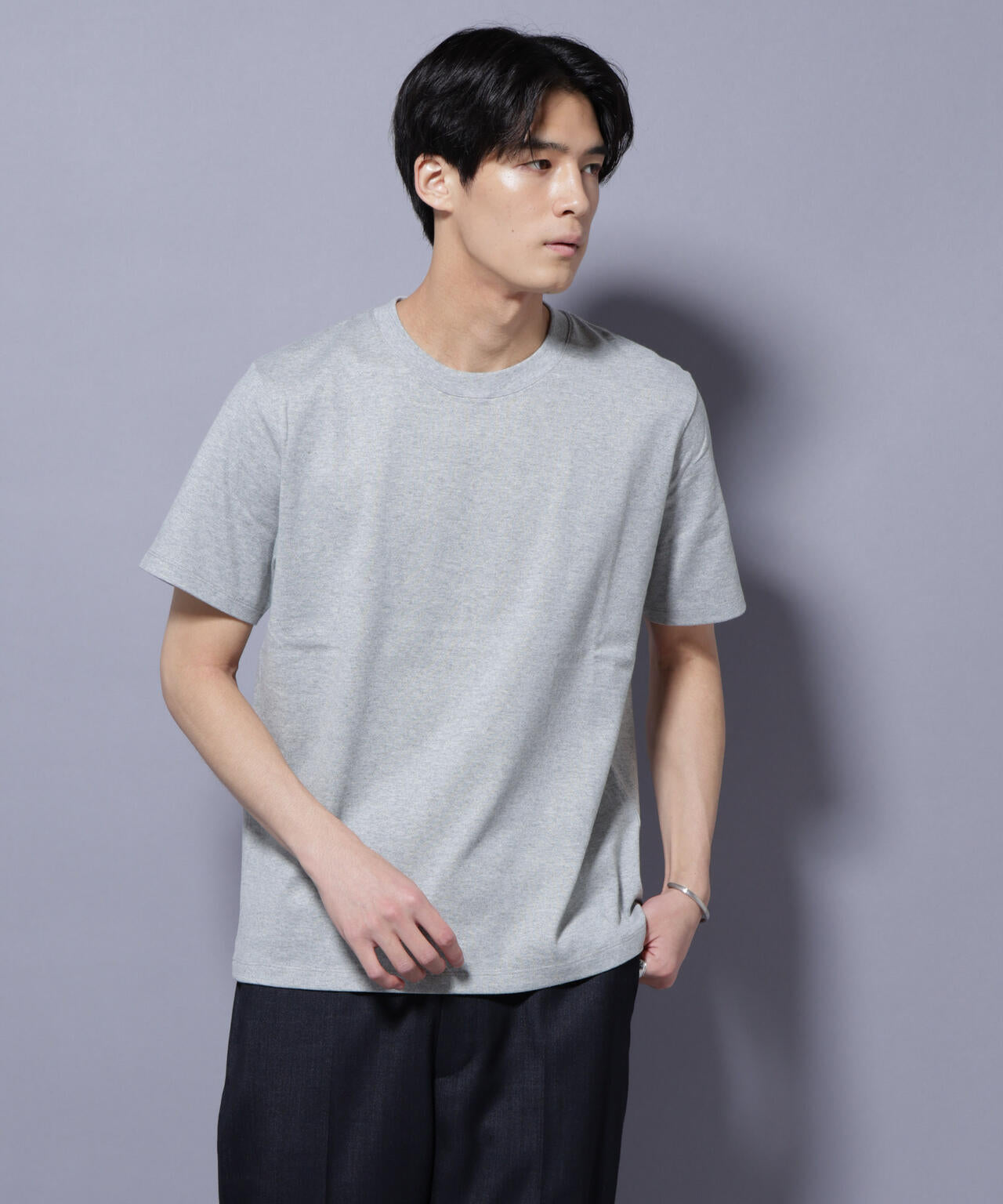 Anti Soaked(R) 汗染み防止 クルーネック レギュラーシルエットTシャツ 6685124202
