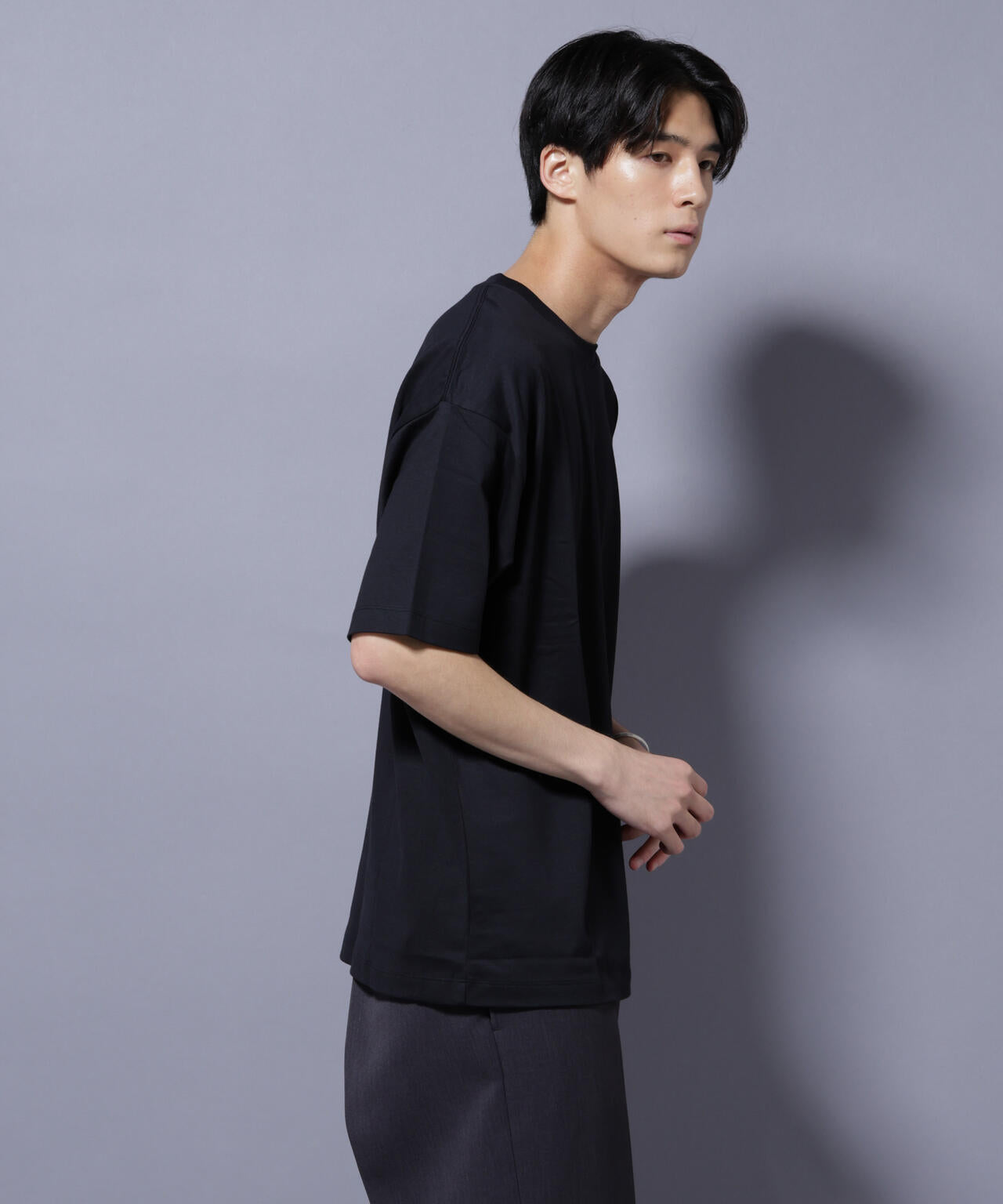 Anti Soaked(R) 汗染み防止 クルーネック ビッグシルエットTシャツ 6685124203