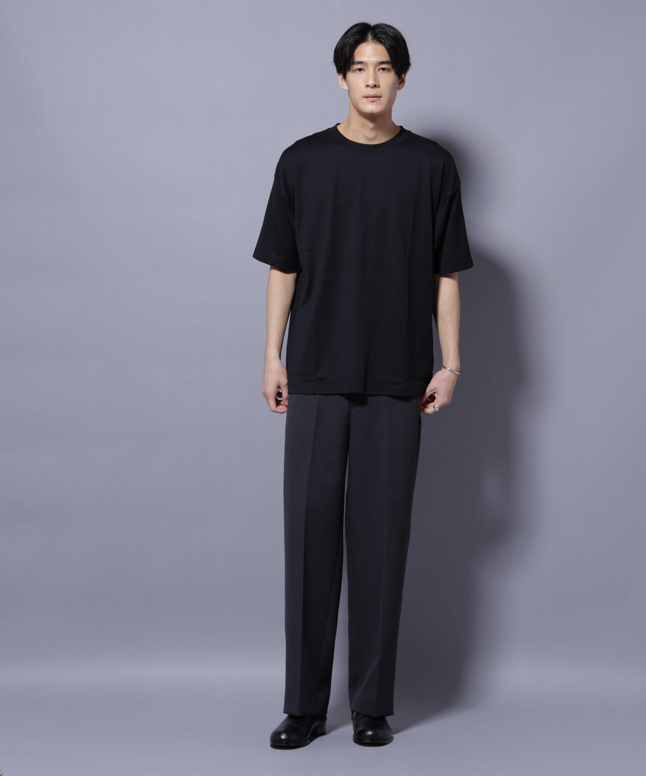 Anti Soaked(R) 汗染み防止 クルーネック ビッグシルエットTシャツ 6685124203