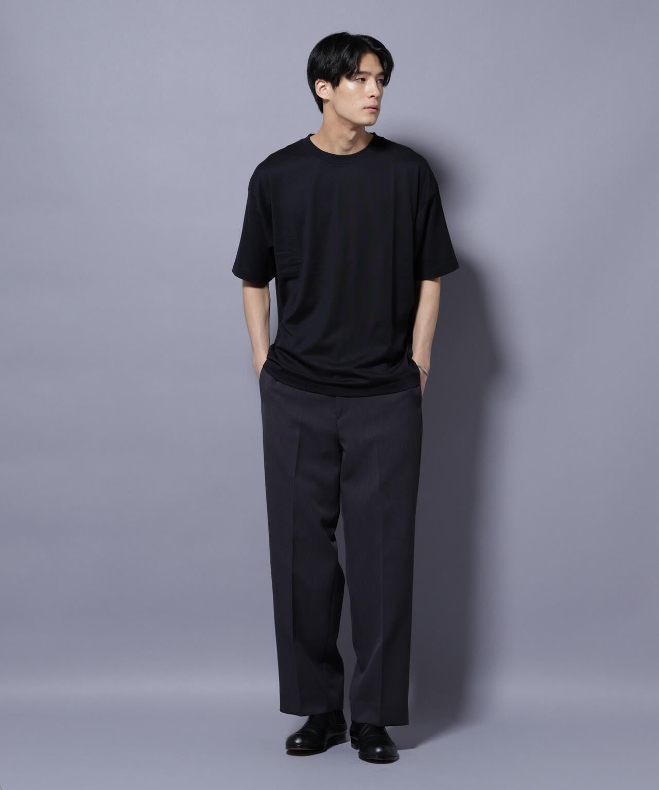 Anti Soaked(R) 汗染み防止 クルーネック ビッグシルエットTシャツ 6685124203