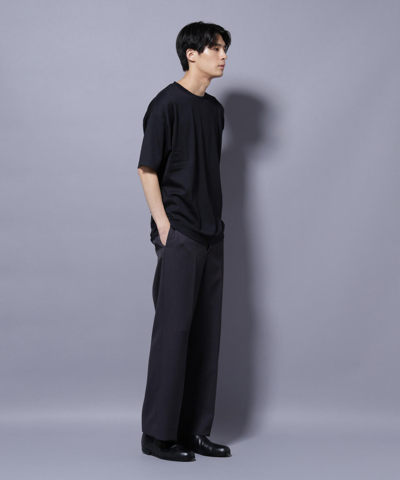 Anti Soaked(R) 汗染み防止 クルーネック ビッグシルエットTシャツ 6685124203