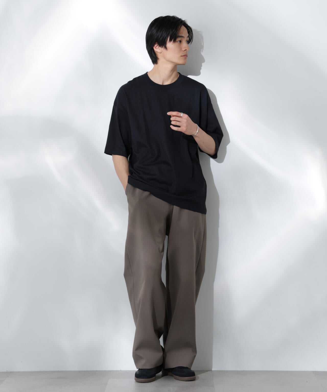Anti Soaked(R) 汗染み防止 クルーネック ビッグシルエットTシャツ 6685124203
