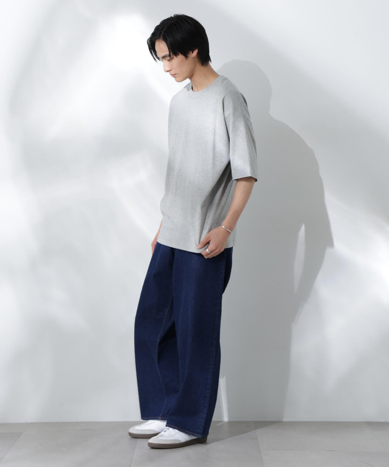 Anti Soaked(R) 汗染み防止 クルーネック ビッグシルエットTシャツ 6685124203