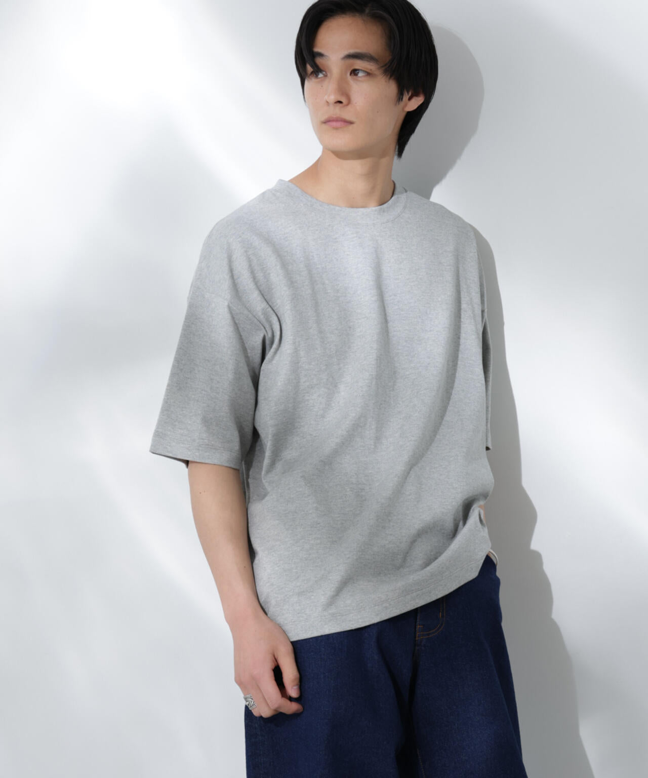 Anti Soaked(R) 汗染み防止 クルーネック ビッグシルエットTシャツ 6685124203