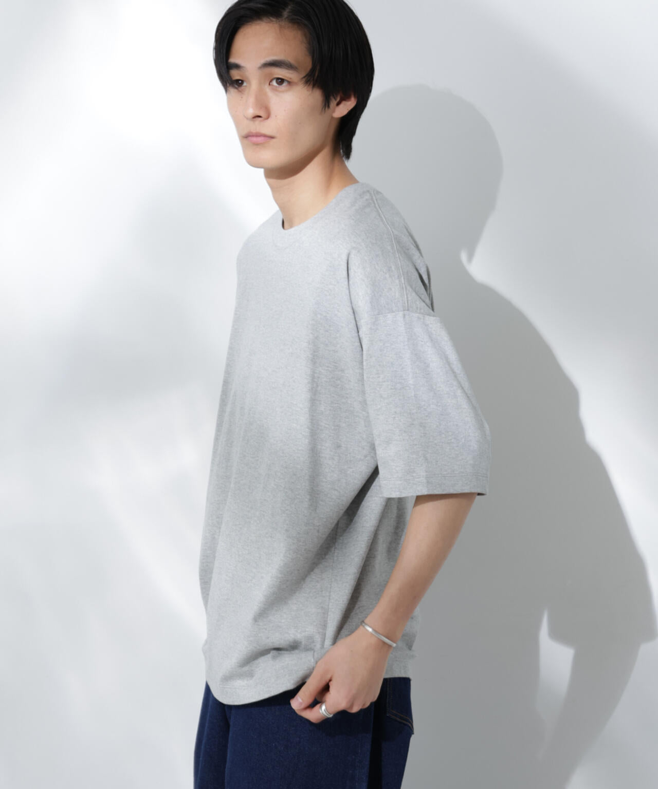 Anti Soaked(R) 汗染み防止 クルーネック ビッグシルエットTシャツ 6685124203