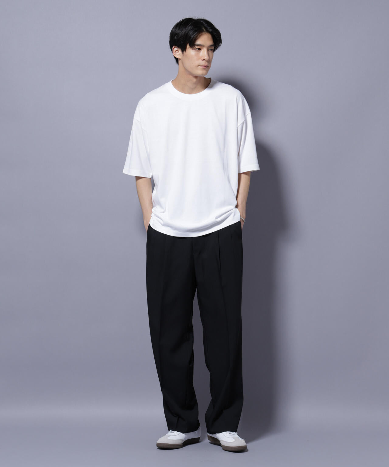 Anti Soaked(R) 汗染み防止 クルーネック ビッグシルエットTシャツ 6685124203