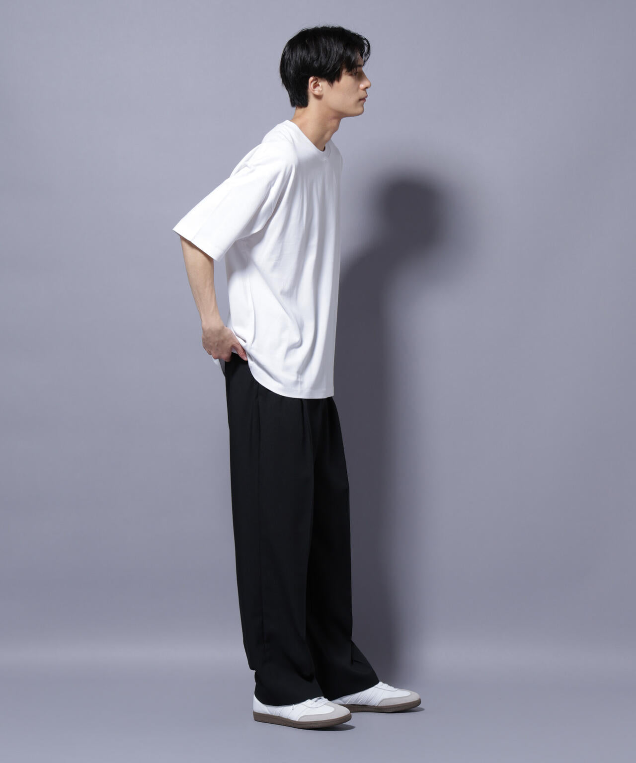 Anti Soaked(R) 汗染み防止 クルーネック ビッグシルエットTシャツ 6685124203