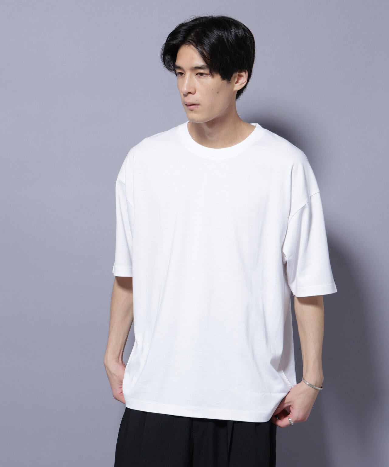 Anti Soaked(R) 汗染み防止 クルーネック ビッグシルエットTシャツ 6685124203