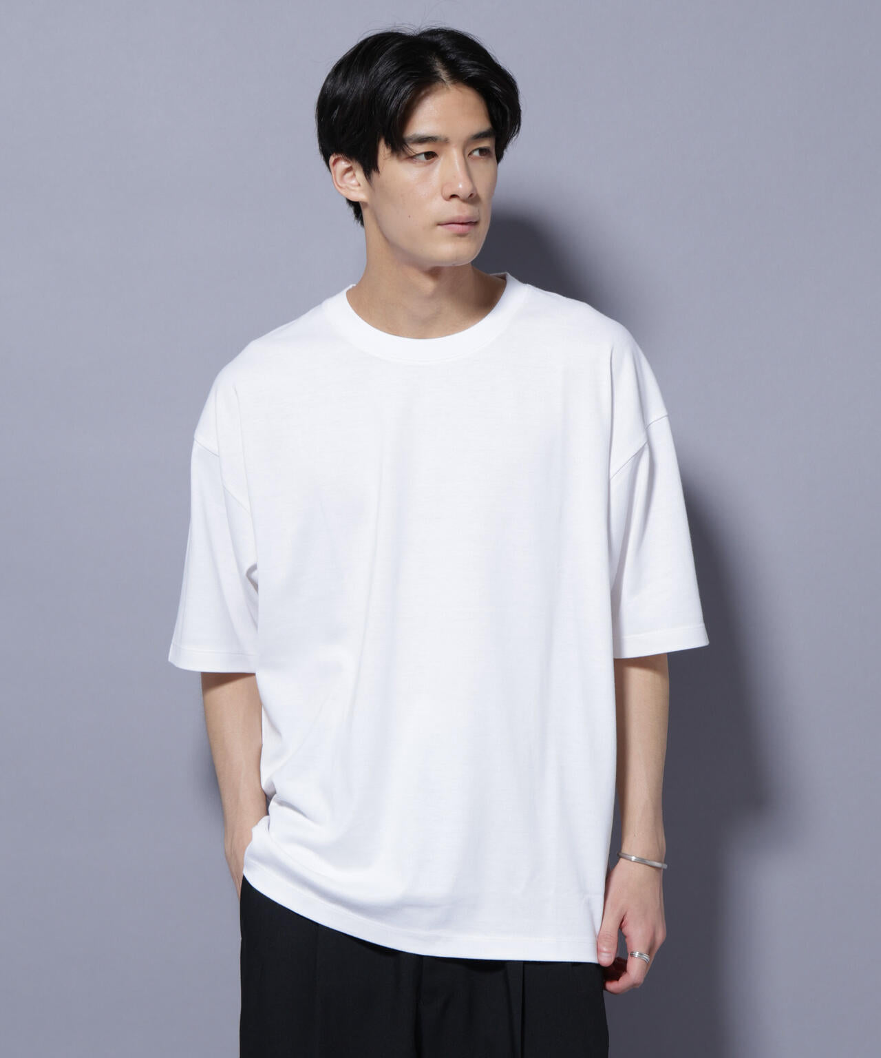 Anti Soaked(R) 汗染み防止 クルーネック ビッグシルエットTシャツ 6685124203