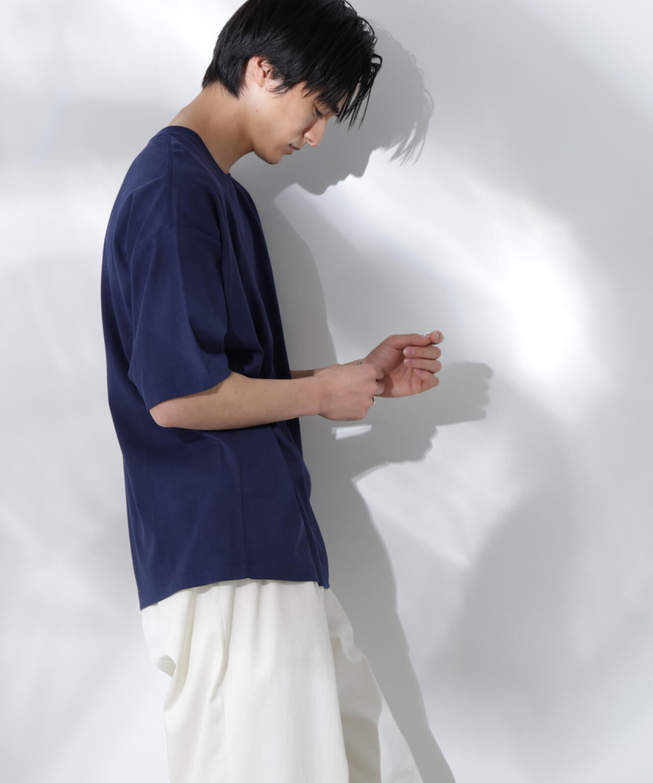 Anti Soaked(R) 汗染み防止 クルーネック ビッグシルエットTシャツ 6685124203
