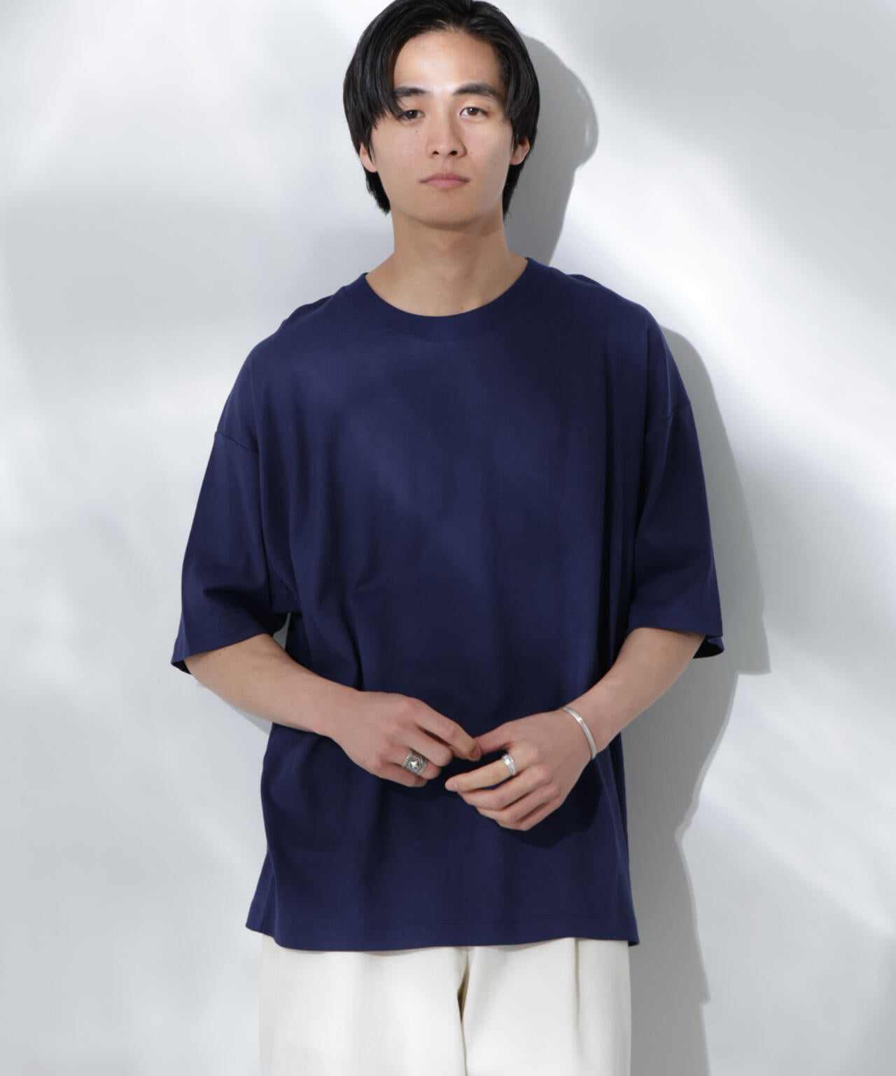 Anti Soaked(R) 汗染み防止 クルーネック ビッグシルエットTシャツ 6685124203