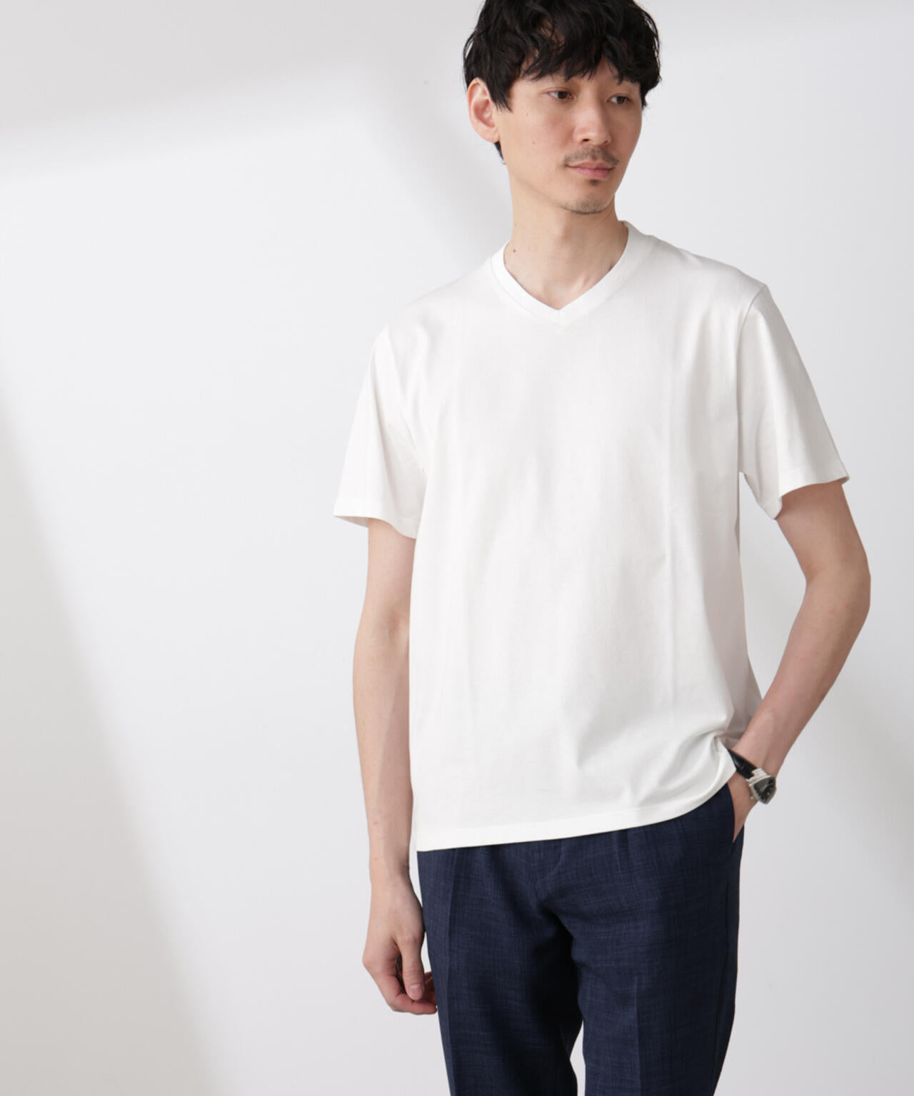 WEB限定/ジャケT(R) Vネック 半袖 6685124229
