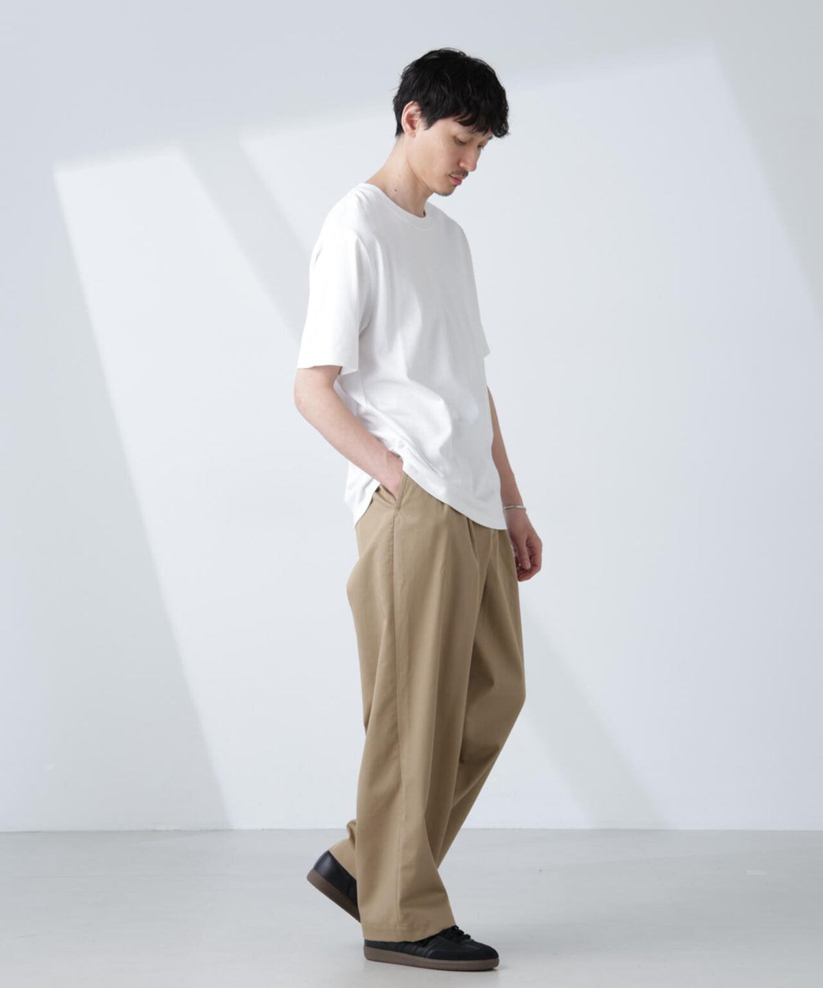 WEB限定/Anti Soaked(R) 汗染み防止 クルーネックレギュラーシルエットTシャツ 6685124232